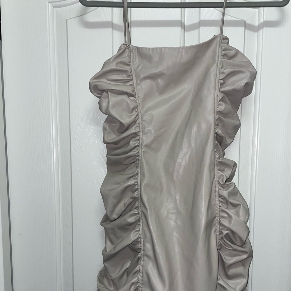 ZARA leather mini dress‼️